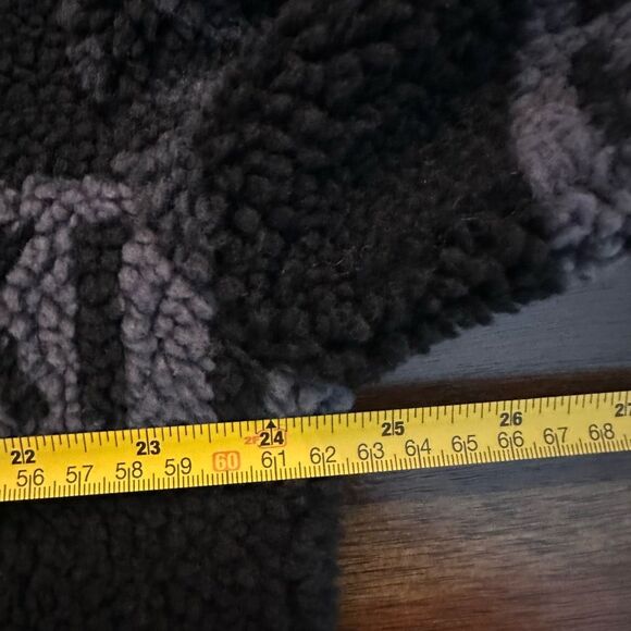 Kith Merrick Sherpa Hoodie black all over logo mens medium NWOT - Picture 9 of 10